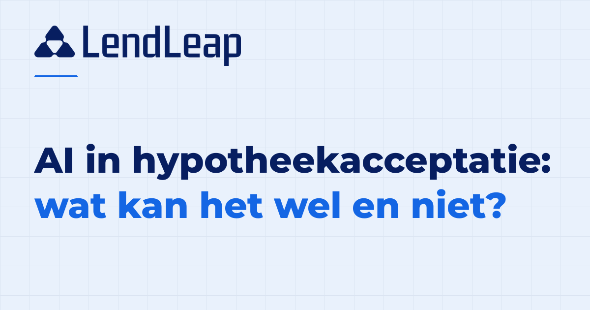 AI in hypotheekacceptatie: wat kan het wel en niet?